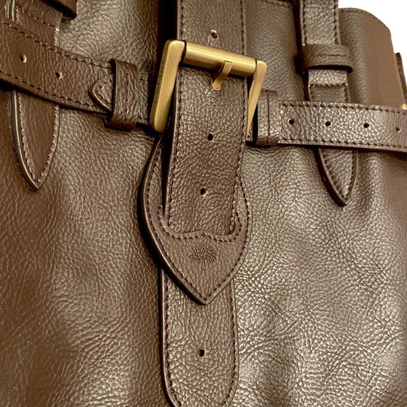 Mulberry | Vintage Elgin Tote in Chocolate Pebbled Leather - Picture 5 of 16